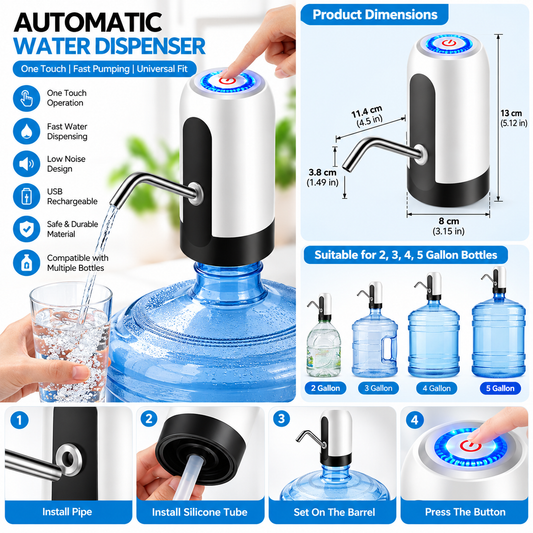 Portable Electric Water Pump for Convenient Water Transfer and Use
