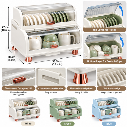 Kitchen Dish Storage Box, Storage Rack, Drain Rack, Household Bowl Drying Rack, Chopsticks Tableware Storage Box