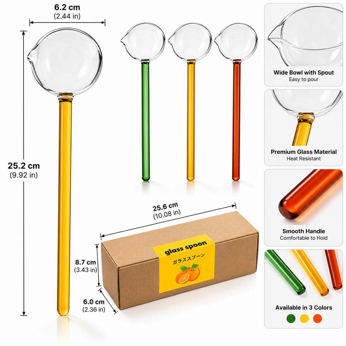 Tarka Spoon Long Handle - Kitchen Cooking & Serving Spoon