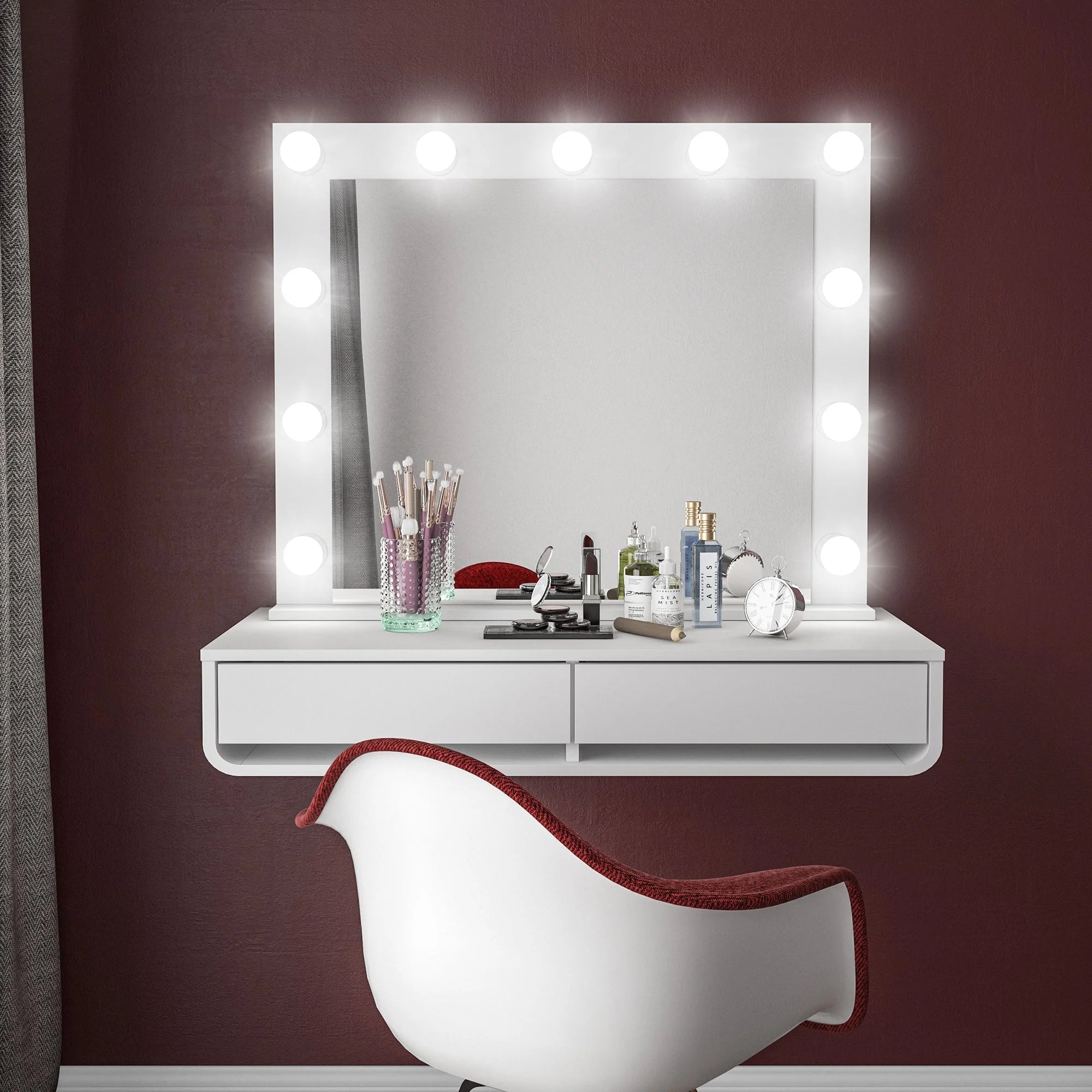 Boahaus Sivas Lighted Mirror | Premium Design for Makeup & Beauty