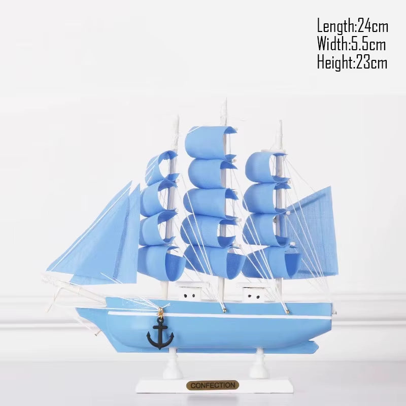 Simulation Pirate Boat Room Ornaments,Handmade Wooden Ship,Home Decoration,Study Office Decoration,Children'S Day,Birthday Gift