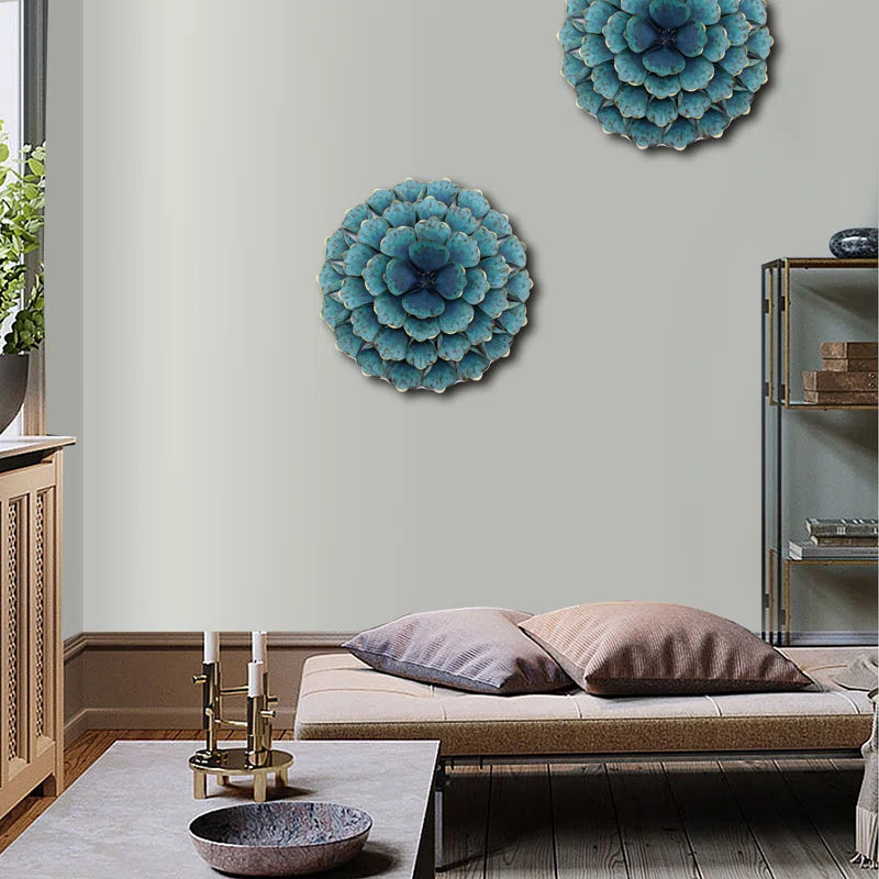 Handmade Traditional Plants & Flowers Wall Decor on Metal