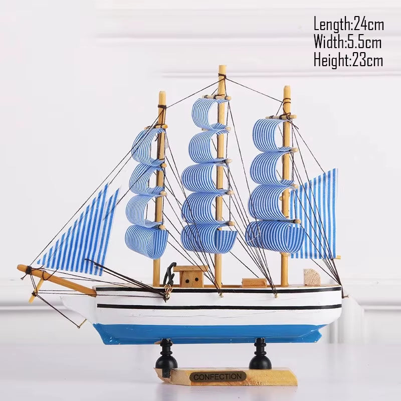 Simulation Pirate Boat Room Ornaments,Handmade Wooden Ship,Home Decoration,Study Office Decoration,Children'S Day,Birthday Gift