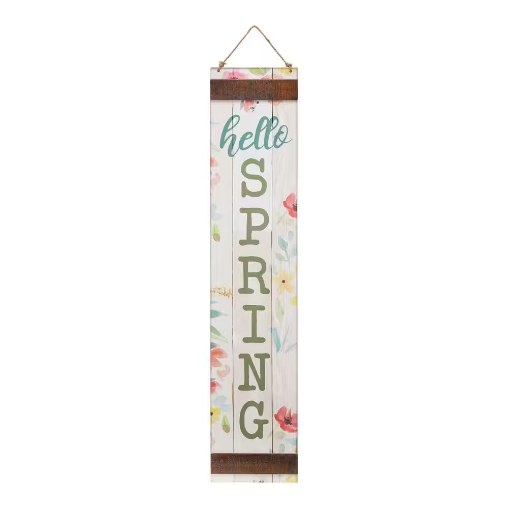 47.5 In. Hello Spring/Home Sweet Home MDF Leaners
