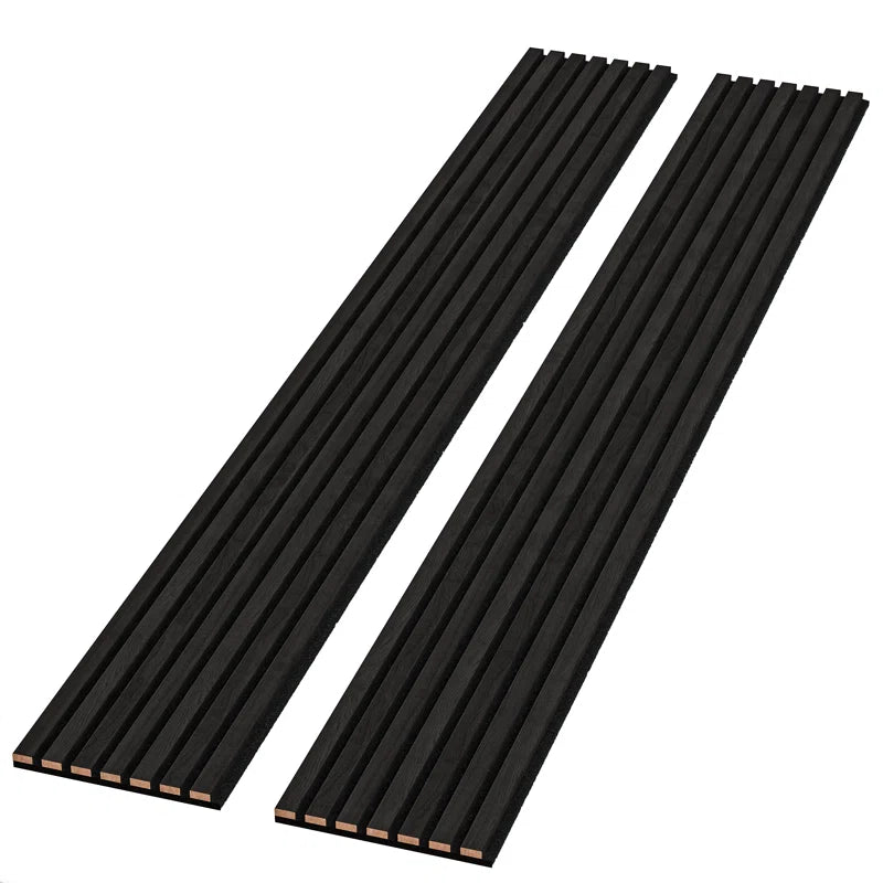 106” L X 12.6” W - 3D Acoustic Soundproof Wood Slat Wall Panel - Decorative Shiplap, Acoustic Wall Tile