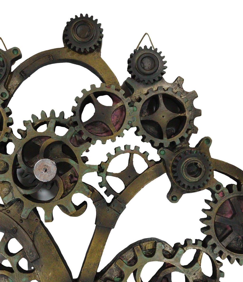 Steampunk Collectible Gearwork Mechanical Tree of Life Wall Sculpture Decorative