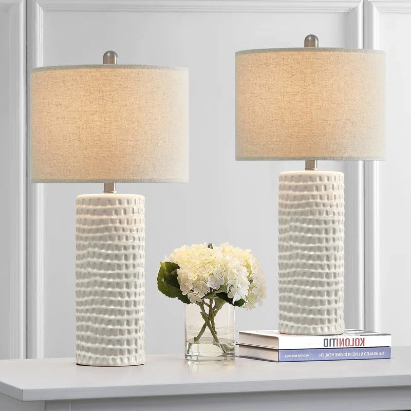 Anazagene 24'' H Ceramic Table Lamp Set (Set of 2)