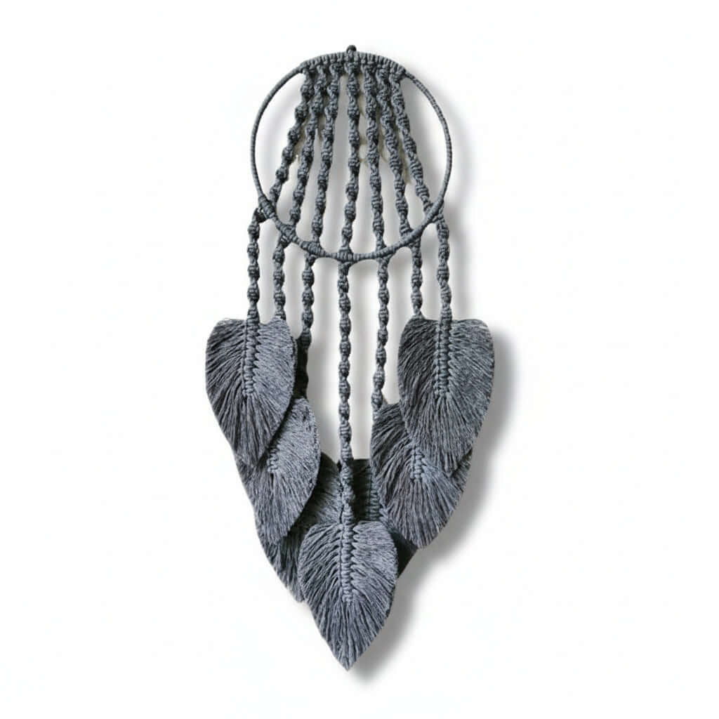 Boho Macrame Wall Hanging – Woven Cotton Tapestry Home Decor