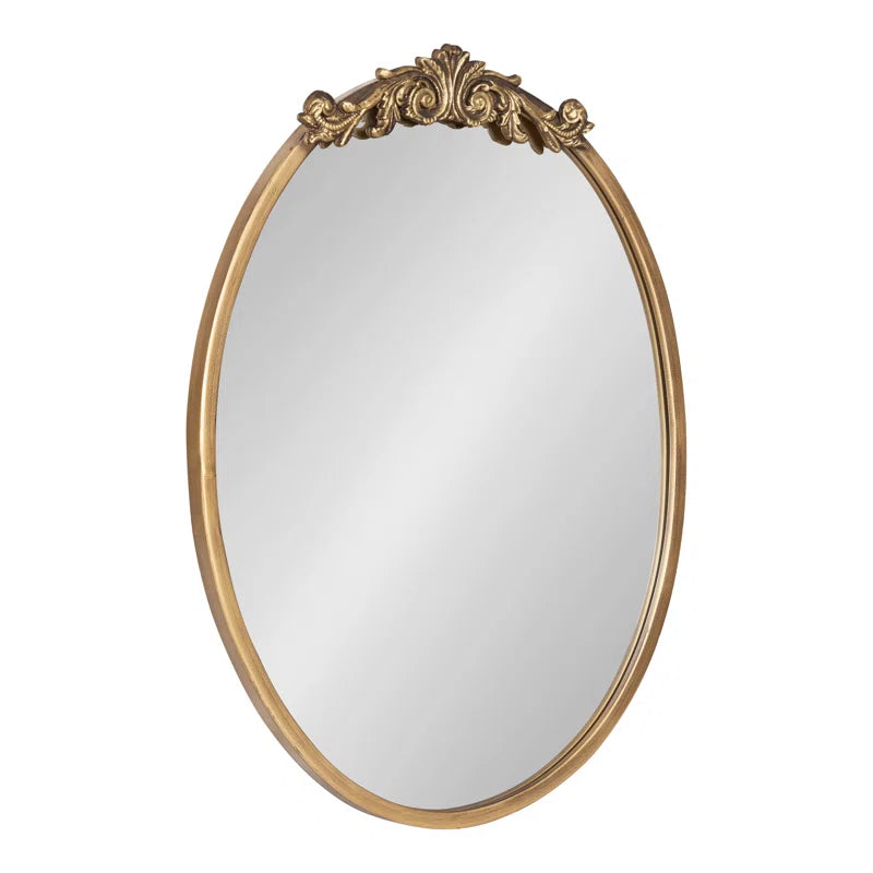 Damiere Metal Oval Mirror