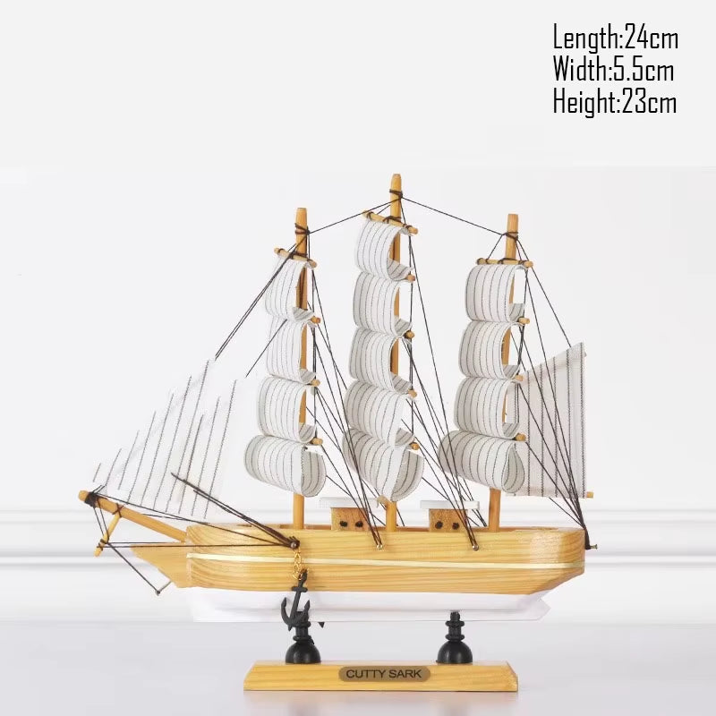 Simulation Pirate Boat Room Ornaments,Handmade Wooden Ship,Home Decoration,Study Office Decoration,Children'S Day,Birthday Gift