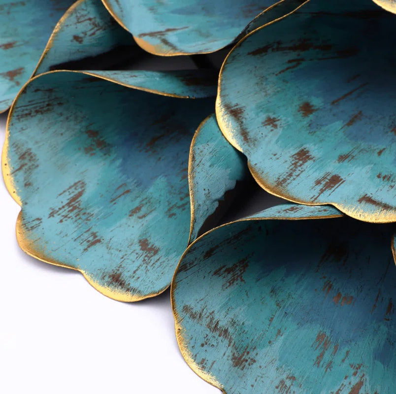 Handmade Traditional Plants & Flowers Wall Decor on Metal