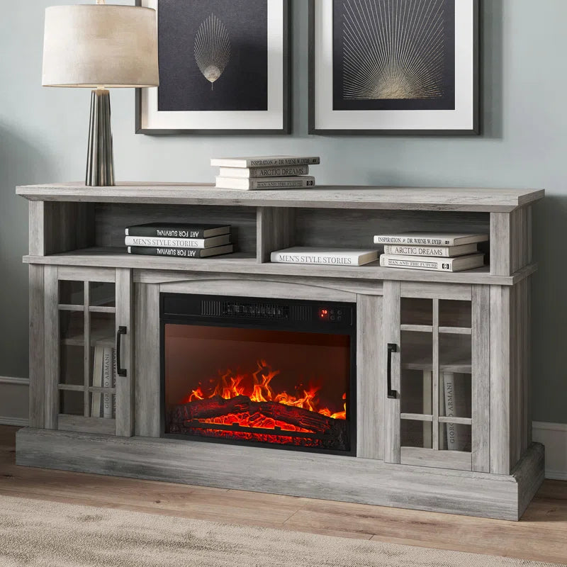 Kehaulani 65" Media Console TV Stands with Electric Fireplace