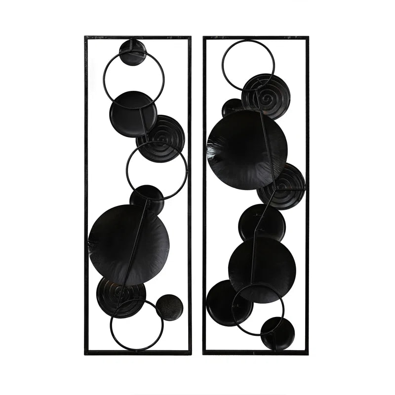 Caiene Handmade Modern Abstract Wall Decor on Metal