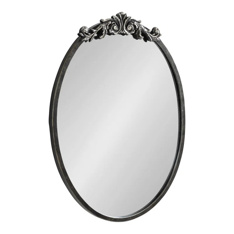 Damiere Metal Oval Mirror