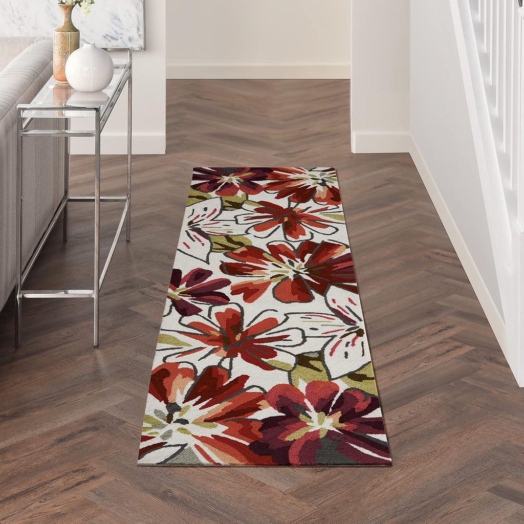 Home Fantasy Ivory 2'3" X 8' Area Rug - Easy Clean, Non Shedding, Bed Room, Living Room, Dining Room, Kitchen (8' Runner)