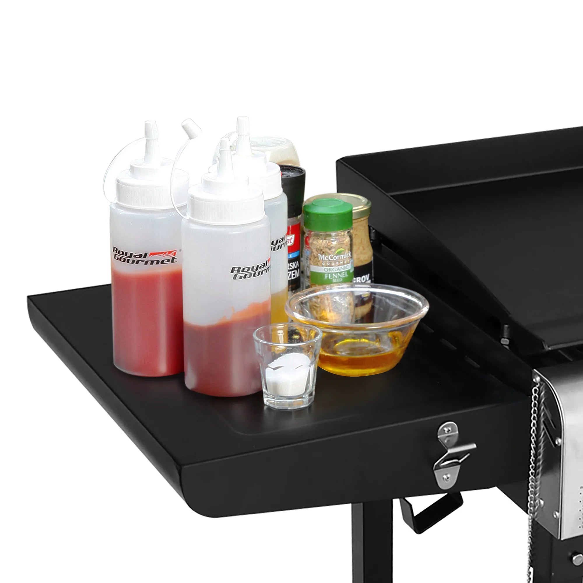 Portable Gas Grill and Griddle Combo 4 -Burner Liquid Propane Flat Top Grill