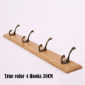Wall Mounted Solid Wood Coat Rack with Hooks Hats Clothes Hanger Closet Organizer Perchero Furniture for Hallway Entrance Decor