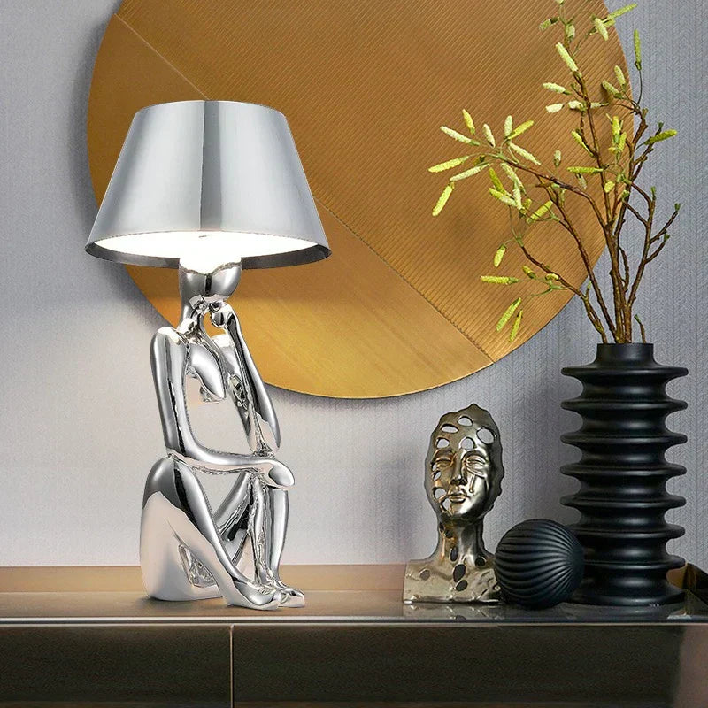 Modern Designer Table Lamp for Living Room & Bedroom – Elegant Ambient Lighting for Contemporary Home Decor