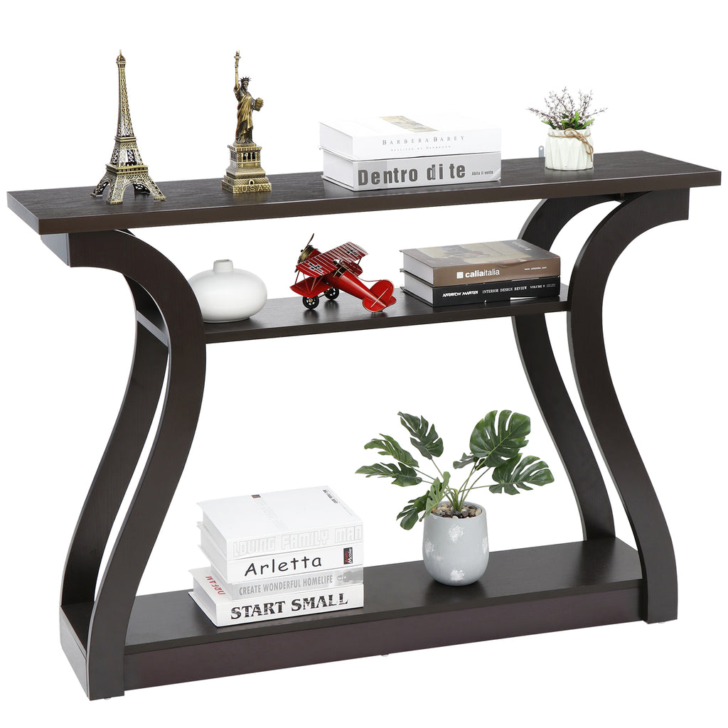47" Console Table Side Stand Sofa Entryway Hall Display Storage Side Table Desk
