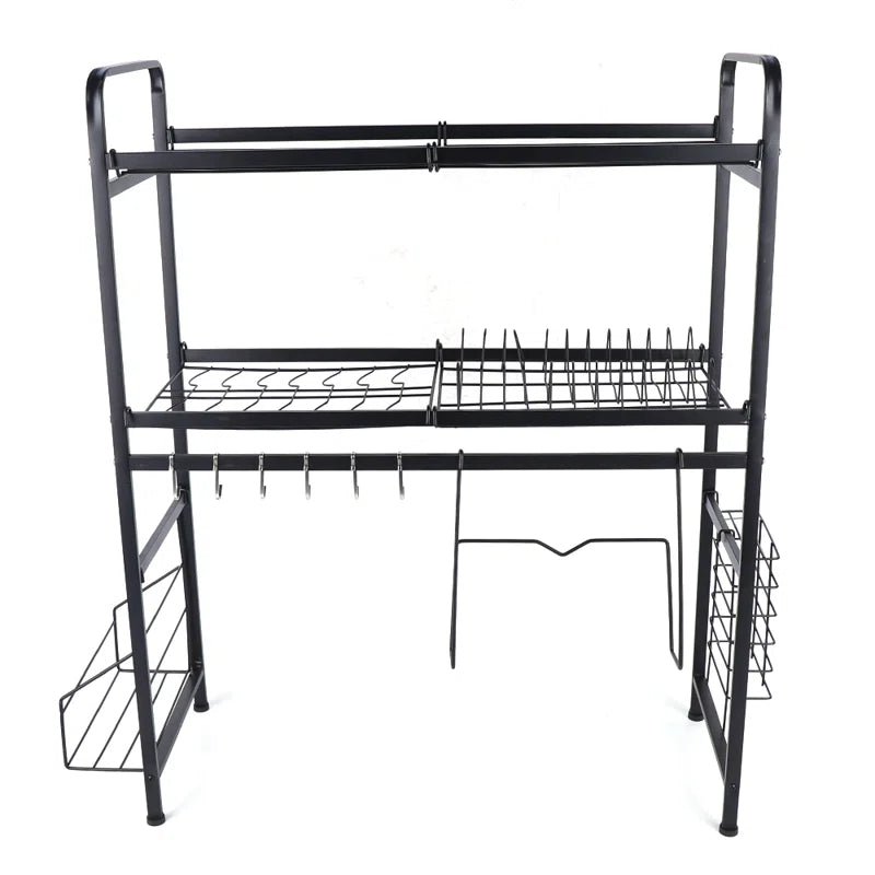 Stainless Steel Double-Layer Drain Rack Kitchen Storage Rack Sink Rack