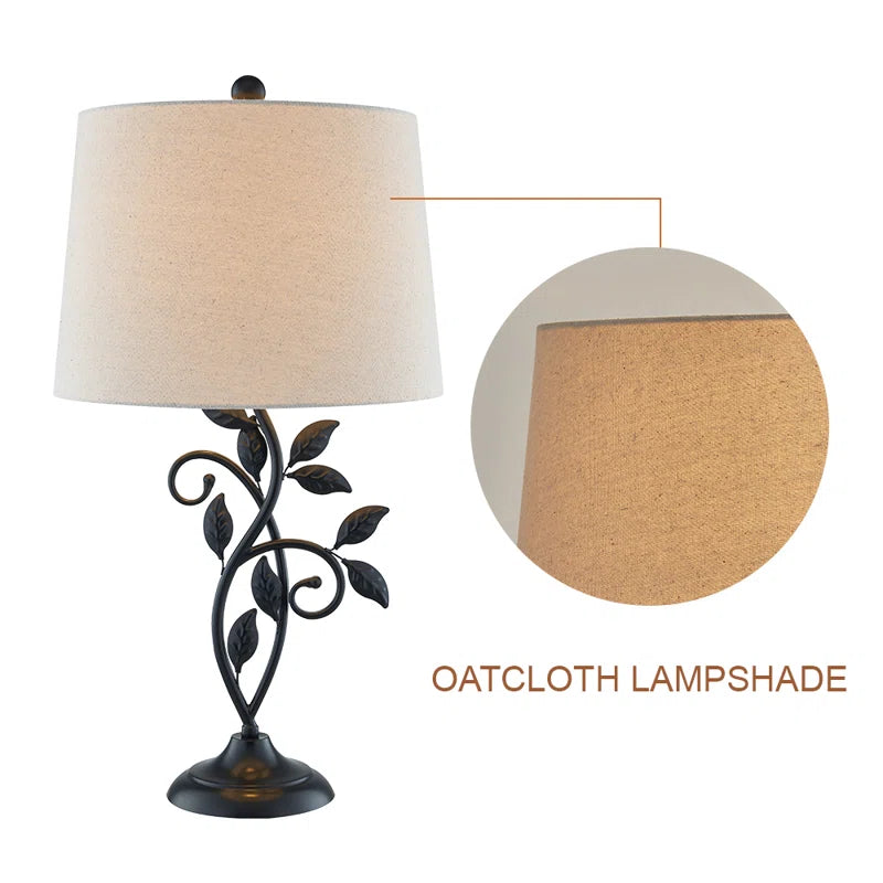 Grinstead 26" Metal Table Lamp Set (Flower, Dimmable) - MCM Vintage Modern Funky Accent Table Lamps for Bedroom Bedside/Nightstand, Living Room & Desk