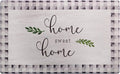 Cozy Living Home Sweet Home Buffalo Check Border Anti-Fatigue Kitchen Mat, Grey/Black, 17.5"X30"