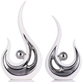 XMGZQ White Modern Decor, White and Silver Living Room Decor,Home Decor Accen...