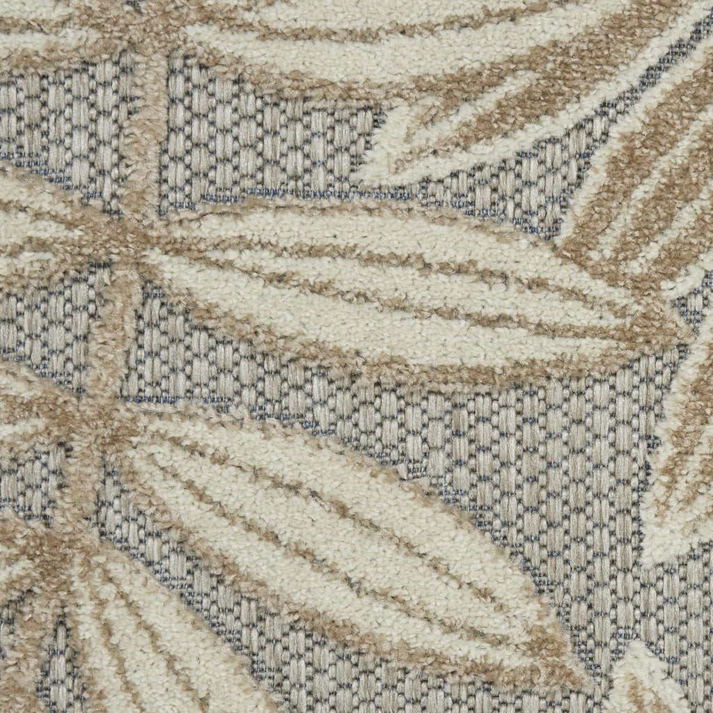 Home Aloha Natural 2'3" X 8' Area Rug - Easy Clean, Non Shedding, Bed Room, Living Room, Dining Room, Kitchen (8' Runner)