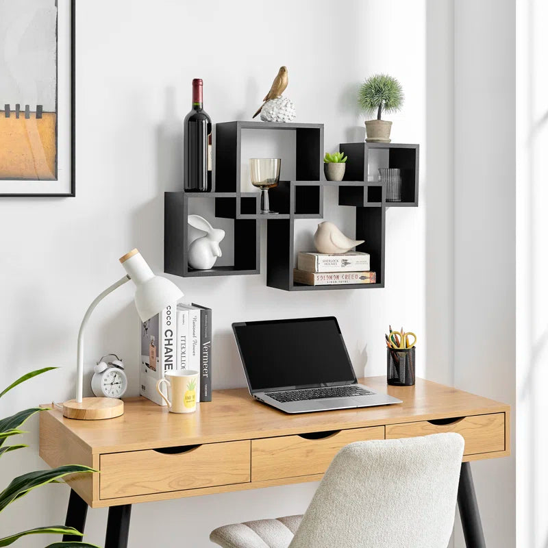 Intersecting Cube Accent Wall Shelf
