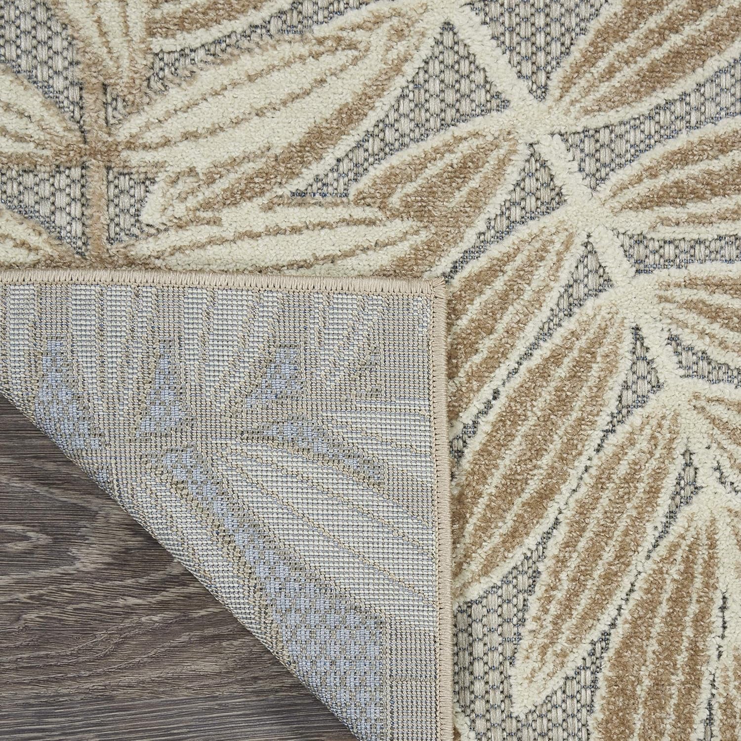 Home Aloha Natural 2'3" X 8' Area Rug - Easy Clean, Non Shedding, Bed Room, Living Room, Dining Room, Kitchen (8' Runner)