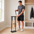Metal Baseball Display Rack Mobile Baseball Club Storage Rack Floor Club Holder Free Standing Compact Design for Home Gym