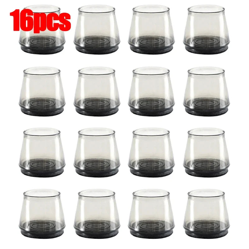 24/4pcs Chair Leg Caps Silicone Feet Protector Pads Furniture Table Covers Socks Plugs Cover Furniture Leveling Feet Home Decor