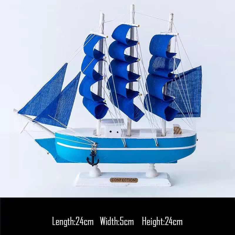 Simulation Pirate Boat Room Ornaments,Handmade Wooden Ship,Home Decoration,Study Office Decoration,Children'S Day,Birthday Gift