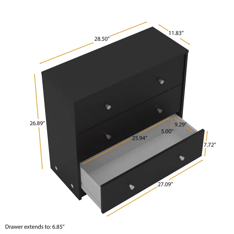 Clanton 28.50'' W 3 - Drawer Dresser