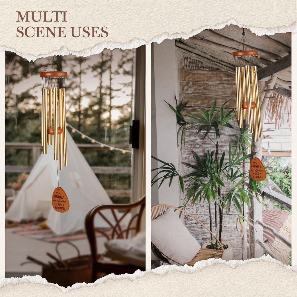 House Warming Gifts New Home, Housewarming Wind Chime, New Home Gifts for Women, Men, Couple, New Homeowner, Friend, Coworker, New Home Gift Ideas for First Home, New Apartment, House