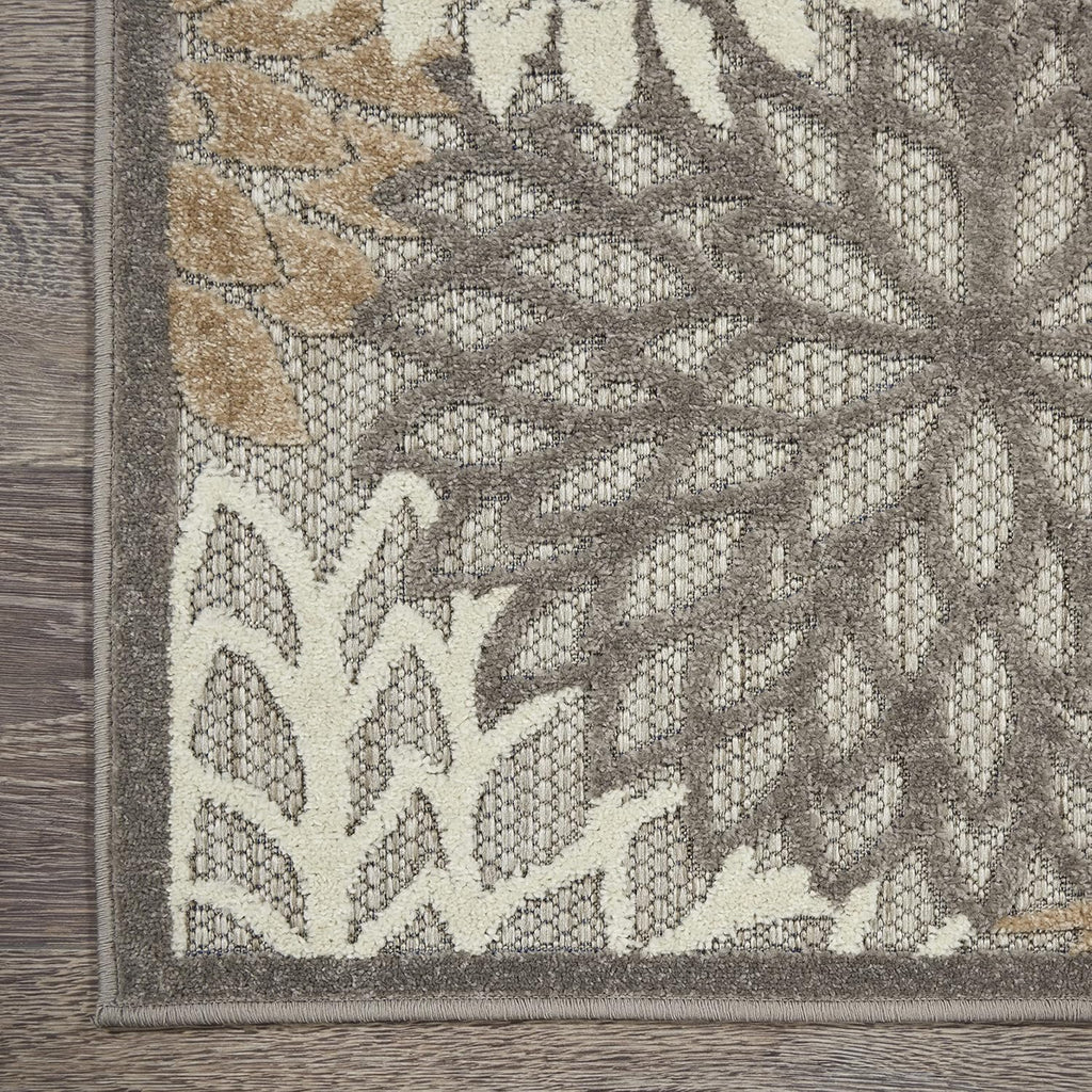 Home Aloha Natural 2'3" X 12' Area Rug - Easy Clean, Non Shedding, Bed Room, Living Room, Dining Room, Kitchen (12' Runner)