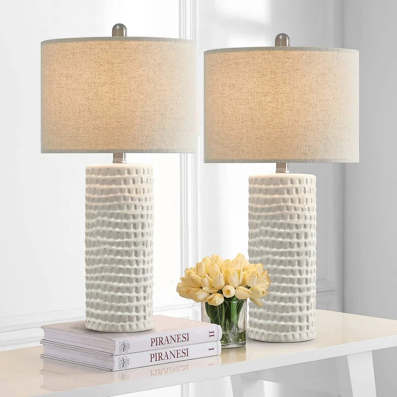 Anazagene 24'' H Ceramic Table Lamp Set (Set of 2)
