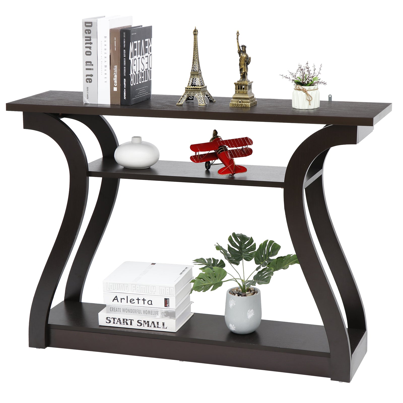 47" Console Table Side Stand Sofa Entryway Hall Display Storage Side Table Desk