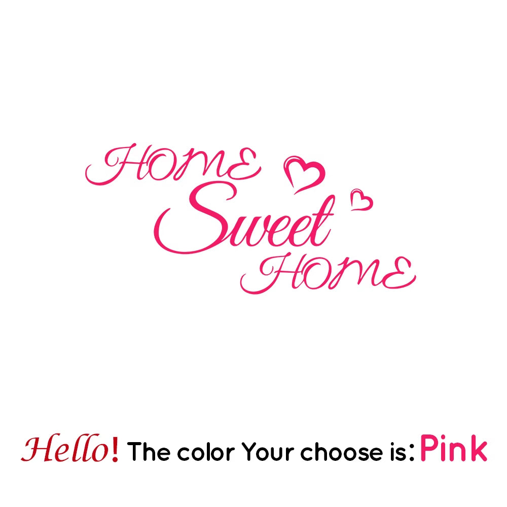 Home Sweet Home Home Decoration Accessories for Bedroom Vinyl Decals Diy Pvc Home Decoration Accessories