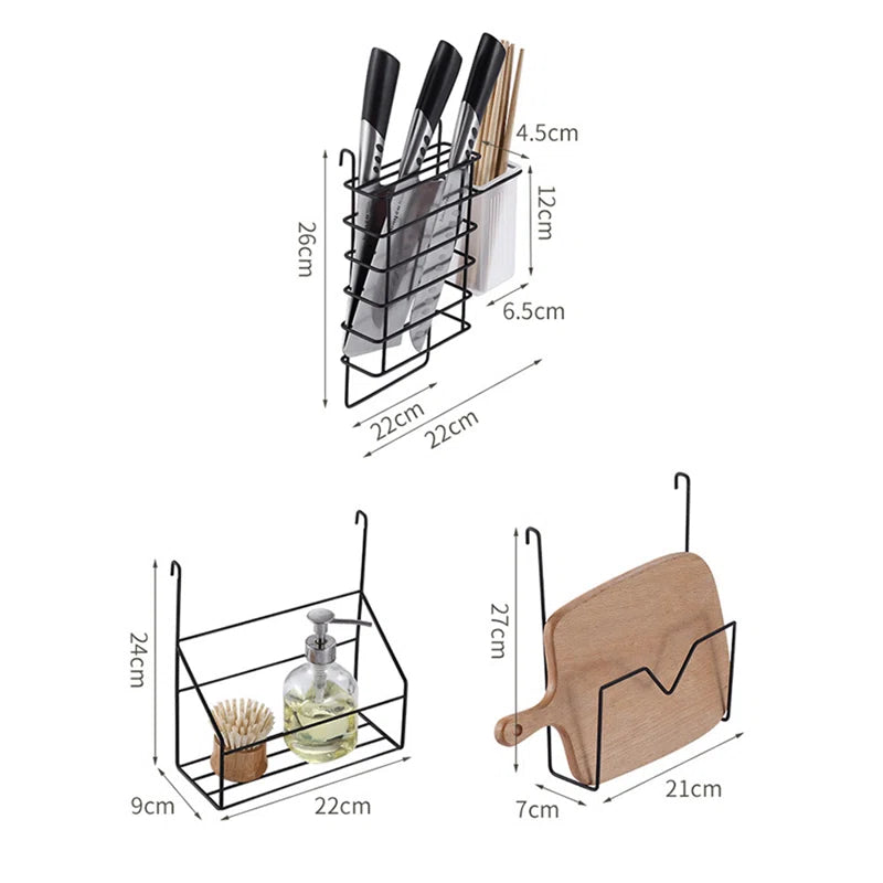 Stainless Steel Double-Layer Drain Rack Kitchen Storage Rack Sink Rack