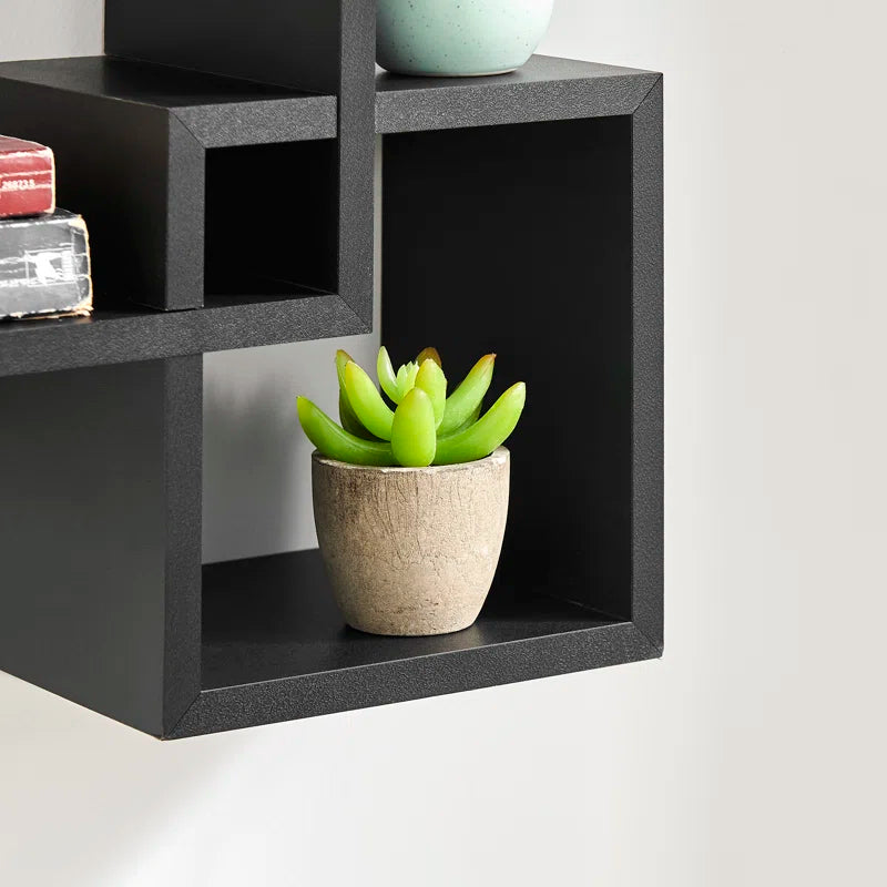 Intersecting Cube Accent Wall Shelf
