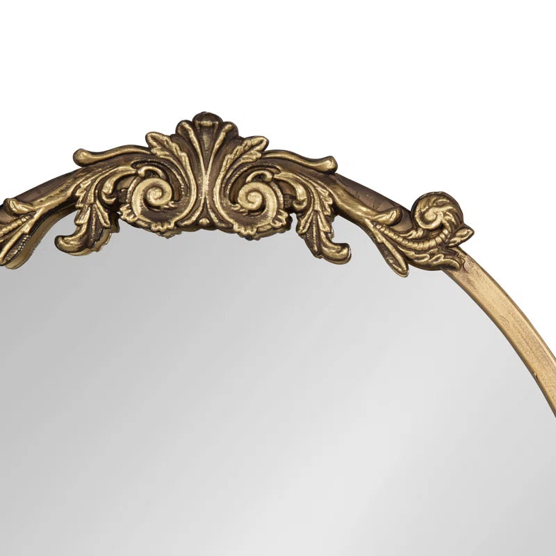 Damiere Metal Oval Mirror