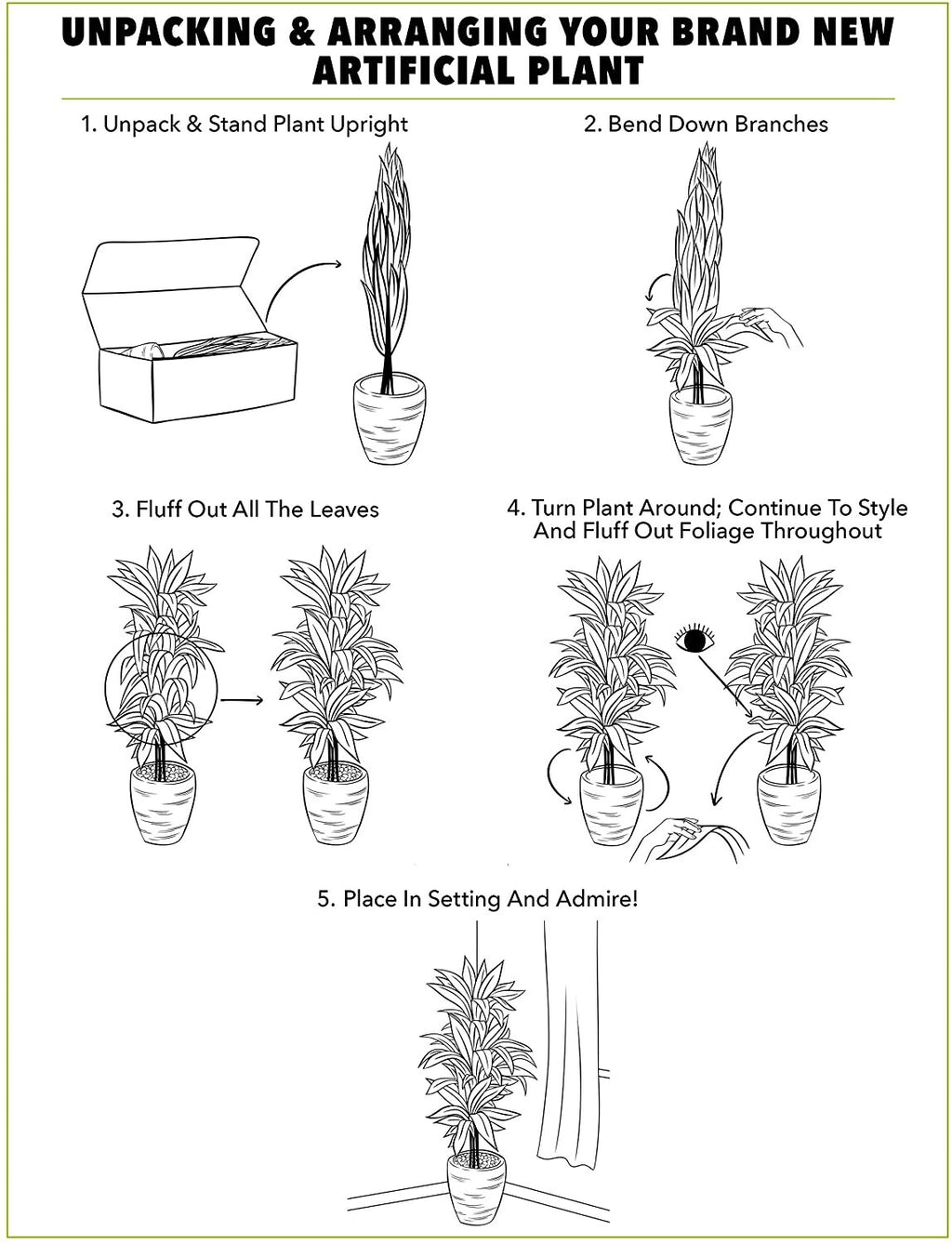 7’ Olive Minimalist Artificial Tree with Natural Trunk Home Decor. Retail $149