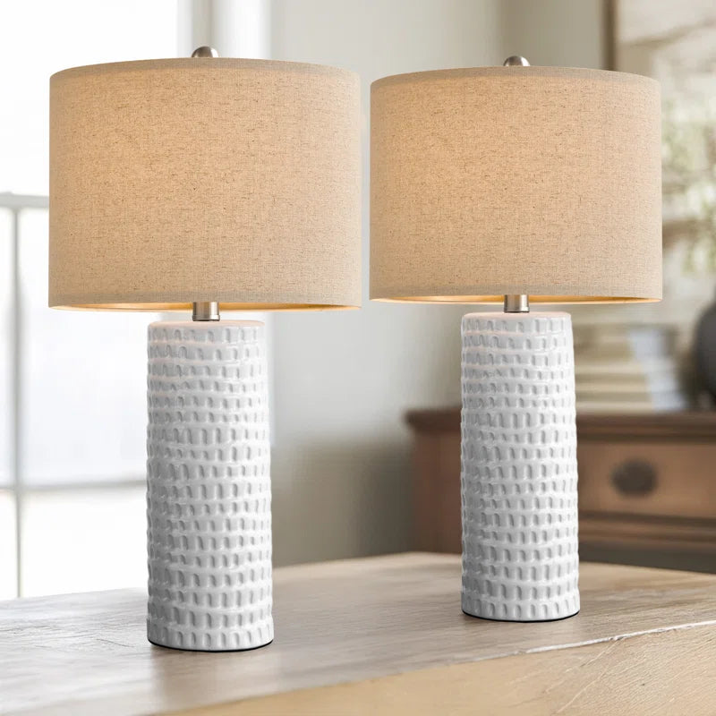 Anazagene 24'' H Ceramic Table Lamp Set (Set of 2)