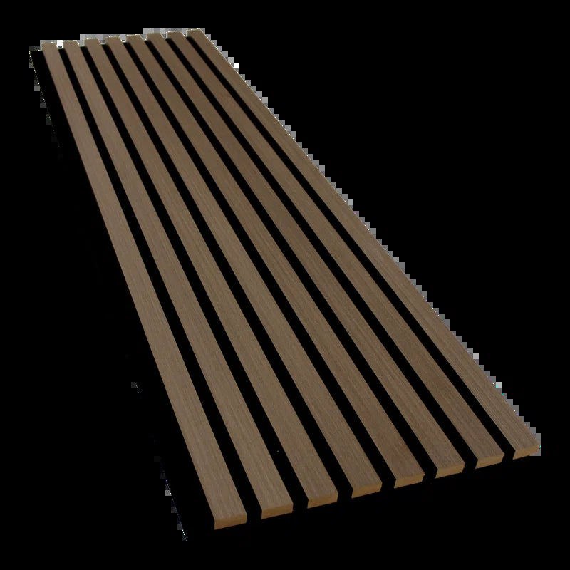 106” L X 12.6” W - 3D Acoustic Soundproof Wood Slat Wall Panel - Decorative Shiplap, Acoustic Wall Tile