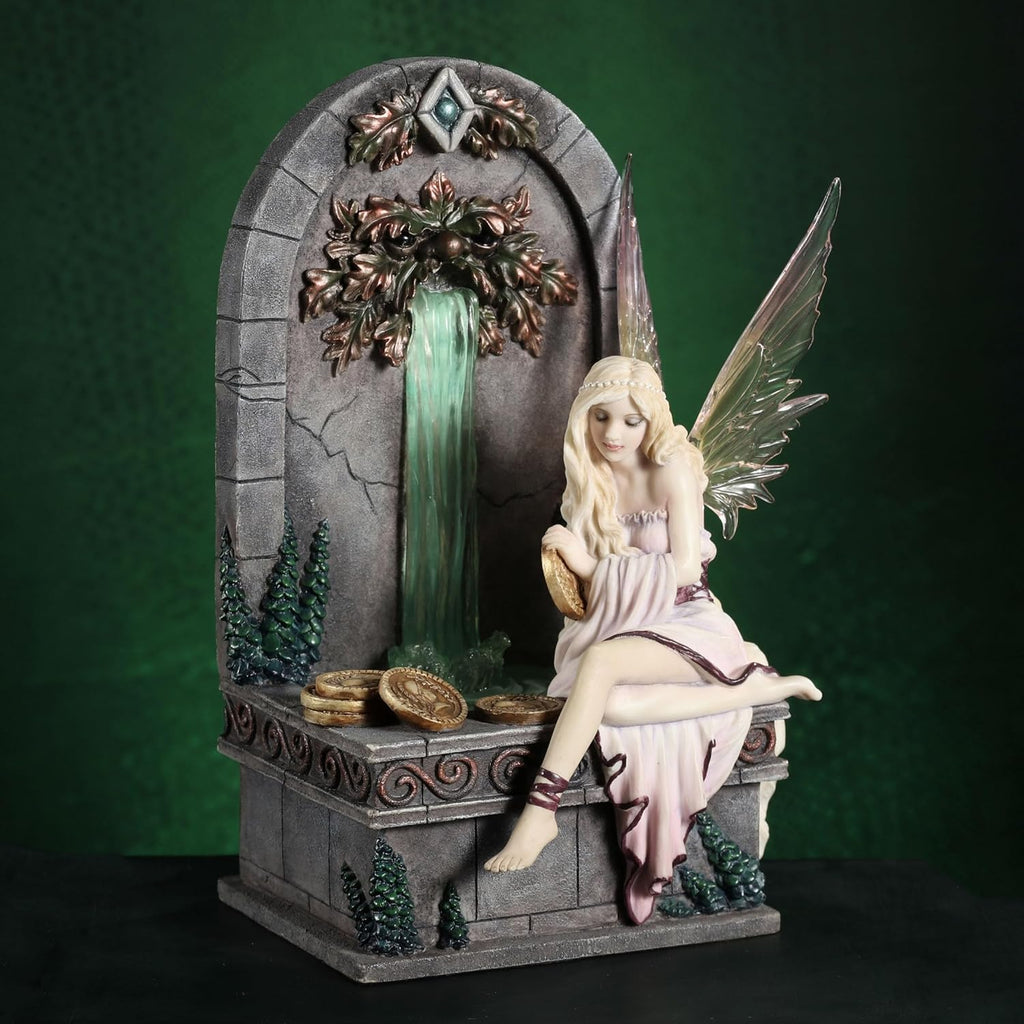 Fairy Wishing Well Selina Fenech LED Fountain Sculpture Home Decoration