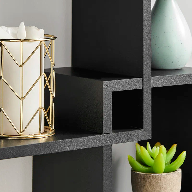 Intersecting Cube Accent Wall Shelf