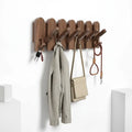 Walnut Wood Wall Mounted Coat Rack Wall Mount,Wall Mounted Coat Rack