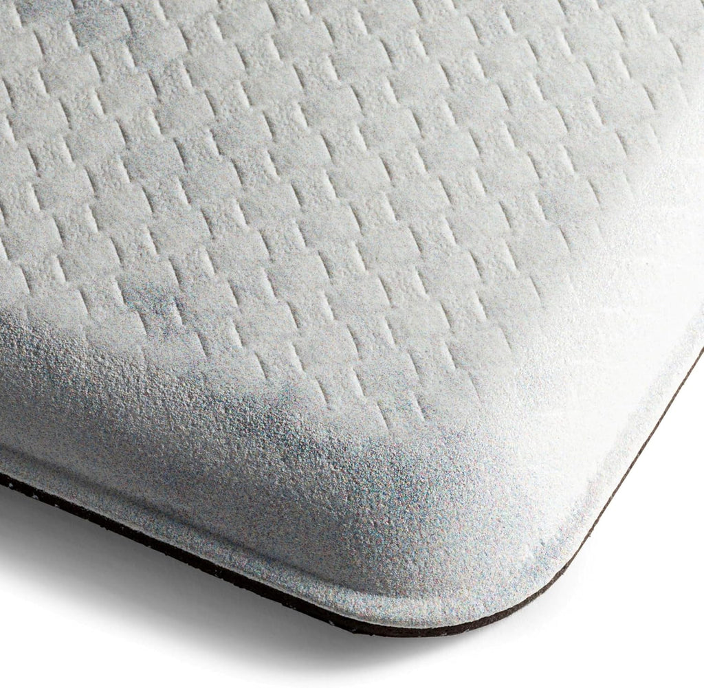 Cozy Living Home Sweet Home Buffalo Check Border Anti-Fatigue Kitchen Mat, Grey/Black, 17.5"X30"