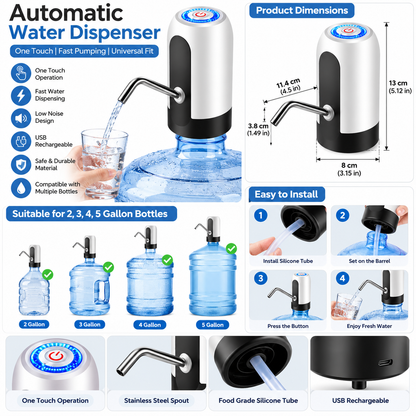 Portable Electric Water Pump for Convenient Water Transfer and Use